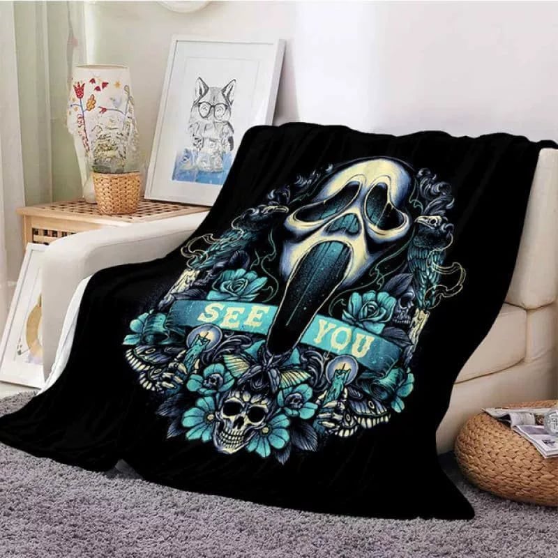 Horror Blanket Movie Ghost Throw Blanket for All Season
