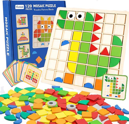 🔥Colorful Wooden 3D Animal Puzzle Toy