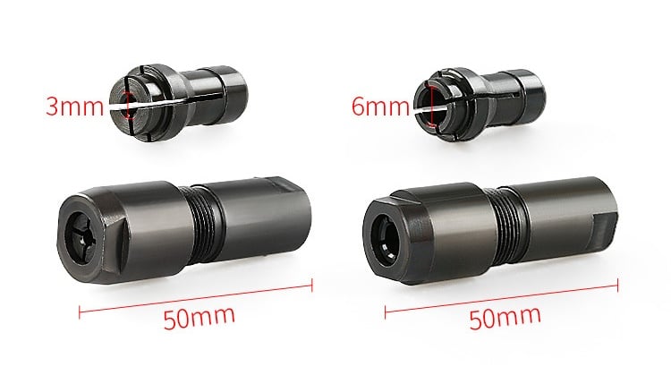 🔥3MM & 6MM (1/8" & 1/4") Angle Grinder to Straight Grinder Adapter