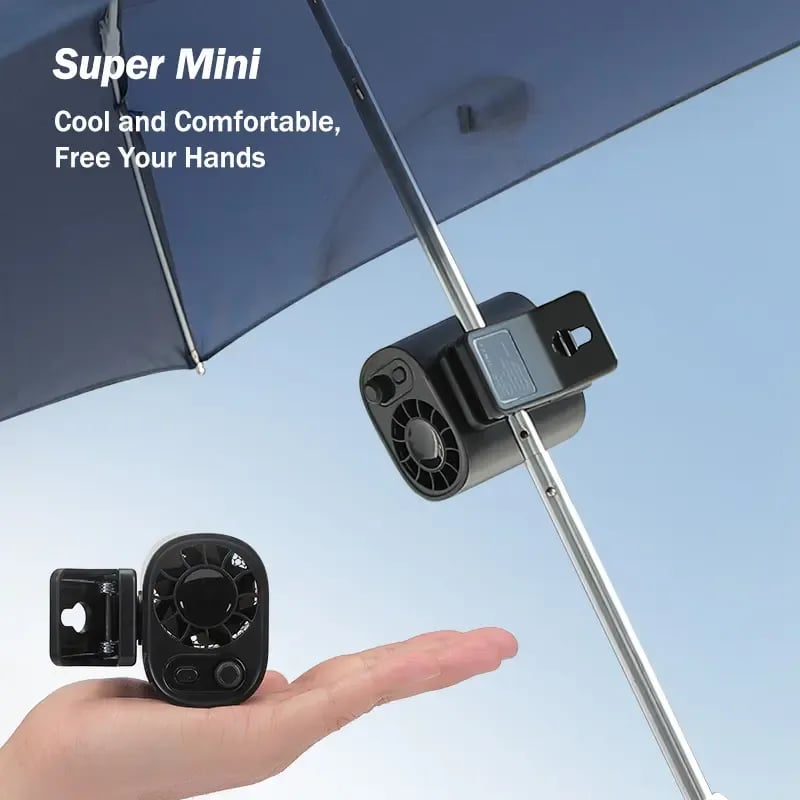 ❄️2025 New Car Clip Fan with LED Display[360° Rotatable 100 Speed Wind 12V USB Rechargeable 1800mAh  Low Noise Mini Fan Clamp Anywhere]