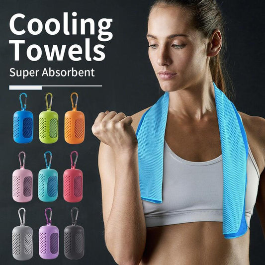 💞🔥Portable Cooling Towel, 1 Count Soft & Breathable Ice Towel for Yoga, Sport, Running, Workout, Camping& More Activities