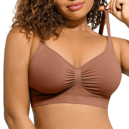 🎁Women's Wireless Sculpt Bra Comfort Bralettes No Underwire Unlined Cami Bra Seamless Tshirt Bras