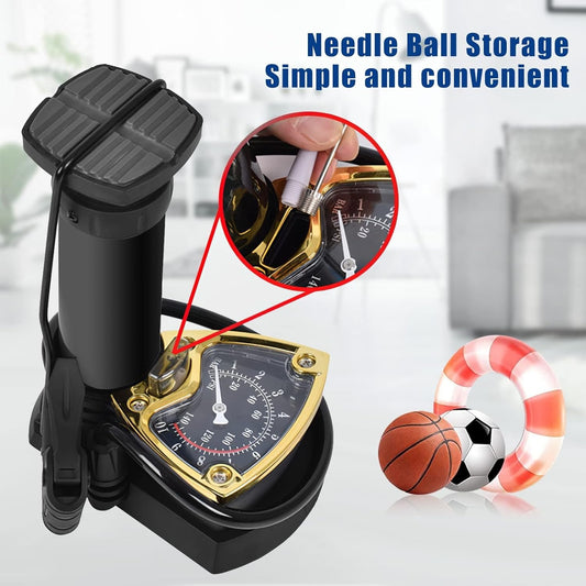 🎁49% OFF🔥Bike Pump | Foot-Operated Cycle Pump with Pressure Gauge🚴‍♂️