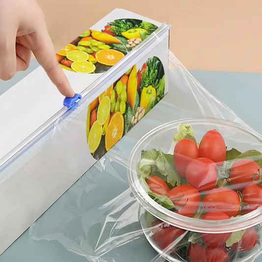 🔥Easy-Cut Stretch Clear Food Wrap
