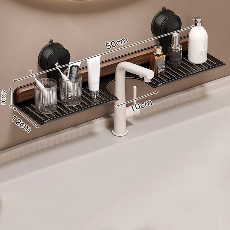 🔥 Bestsellers Recommended – The Furniture Hits of 2025🔥 Walnut Suction Cup Bathroom Shelf