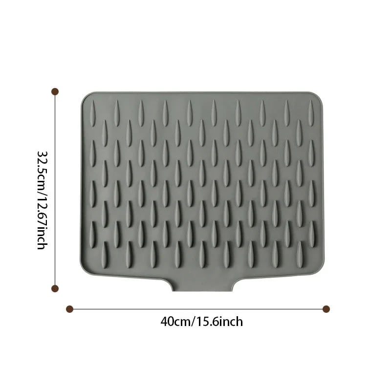 Non-Spill Silicone Worktop Saver – Heat-Resistant & Non-Slip Mat for Drip-Free Drying
