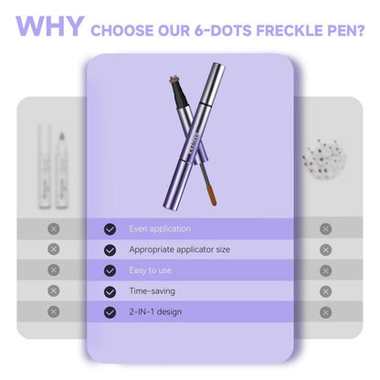 🌟2-IN-1 Freckle & Blush: Fine color, long-lasting, beauty stays all day~