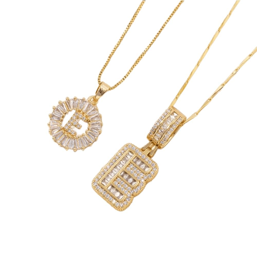49% OFF 🔥Initial Letter Pendant Necklaces - 2 Pack