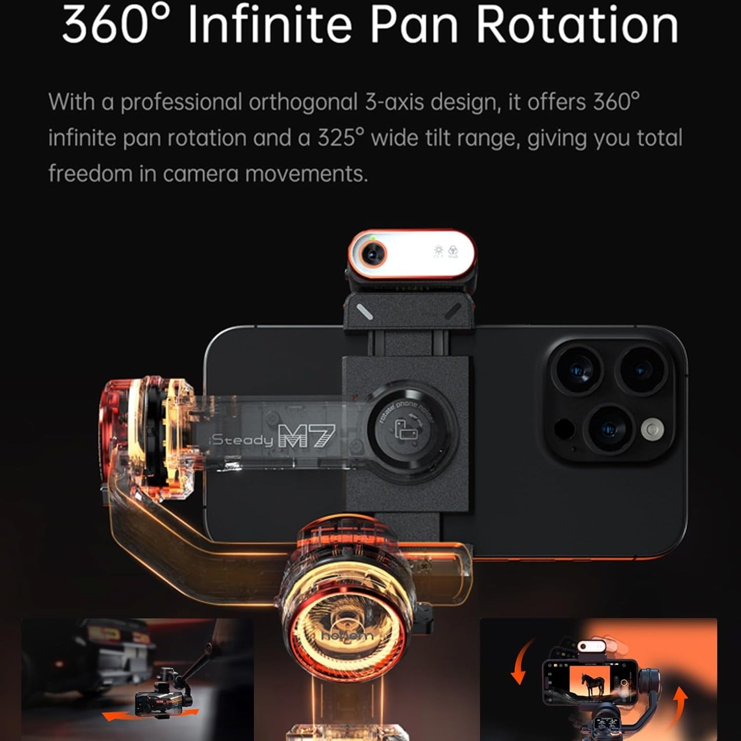 📹📱Hohem iSteady M7 Gimbal Stabilizer for Smartphone