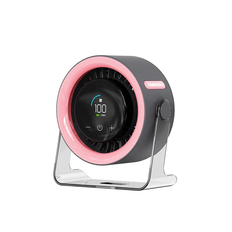 Coolhill fan Desktop Fan, Turbo Table Fan for office, 100-Speed Digital Display, Low Noise,Rechargeable Battery