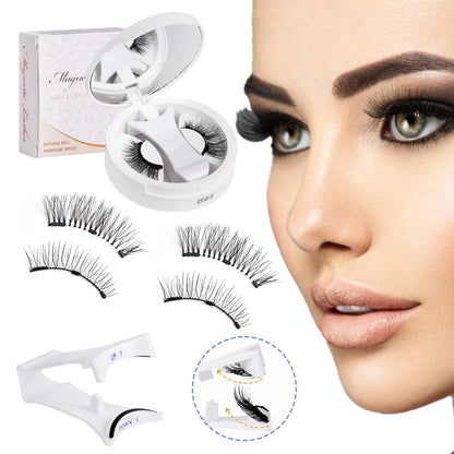 Reusable Magnetic Eyelashes with Applicator