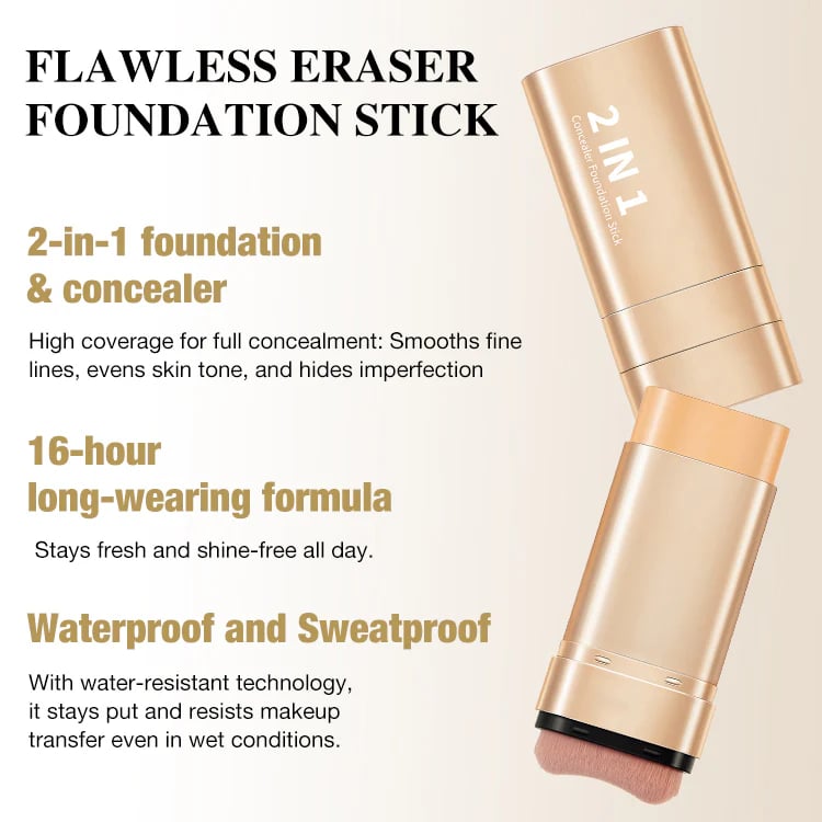 Concealer Foundation Stick-High coverage-16 hours waterproof and sweatproof