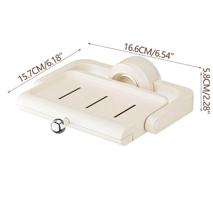 🔥2025 New Arrival👍🏻Rotatable Suction Cup Soap Dish Holder