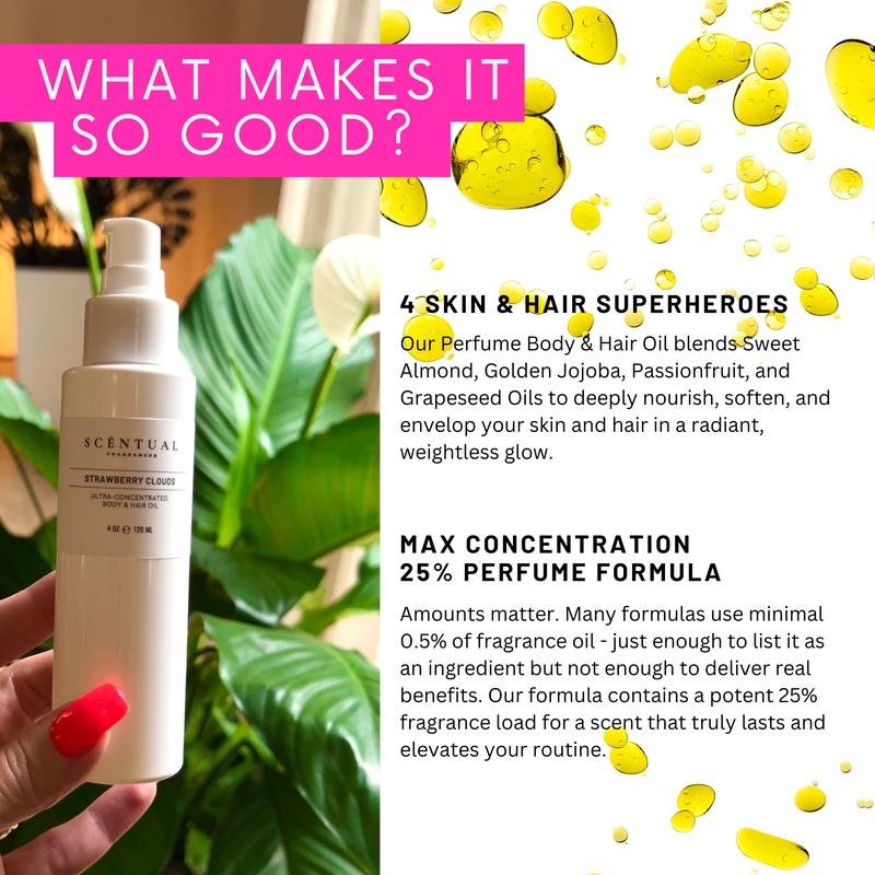 🔥Last Day 49% OFF -🍓Strawberry Clouds Ultra-Concentrated Body Oil