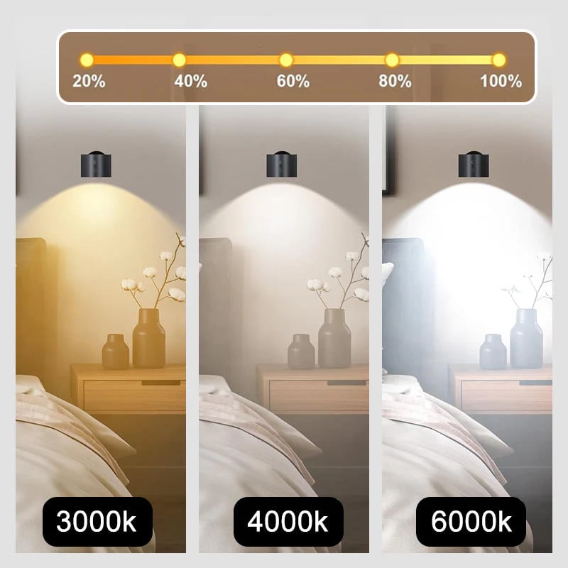 💥Adjustable brightness Magnetic lamp USB rechargeable