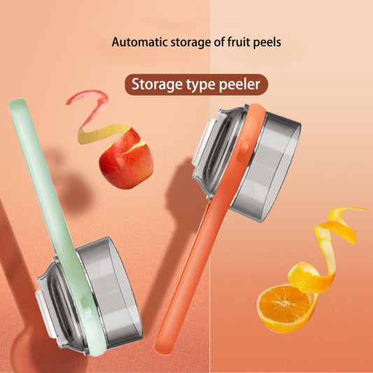 🥔🍎Multi-functional Stainless Steel Blade Peeling Knife with Storage Box