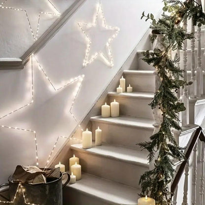 🌲Artificial Cedar Garland with Pine Cones