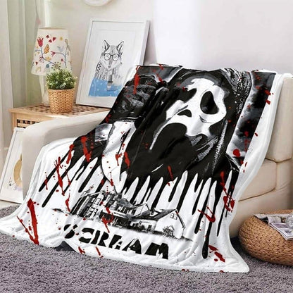 Horror Blanket Movie Ghost Throw Blanket for All Season