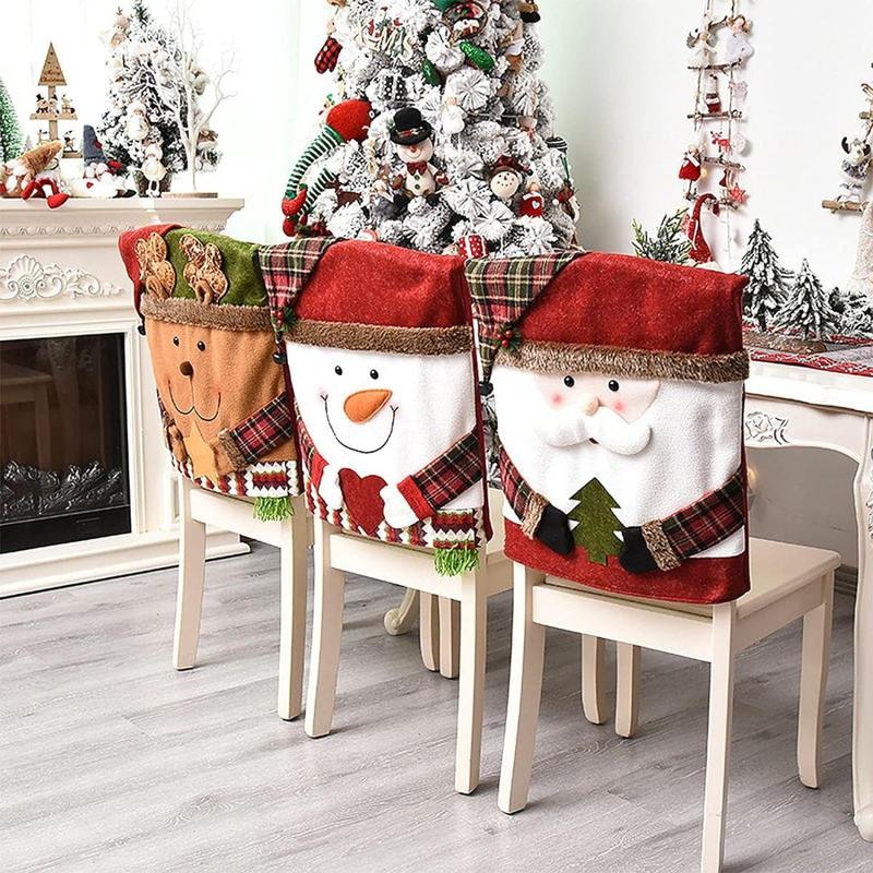 💥Cute Christmas Themed Chair Cover🎄