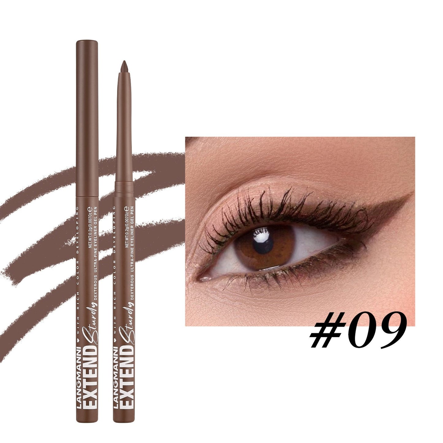 Pearlescent eyeliner gel pencil