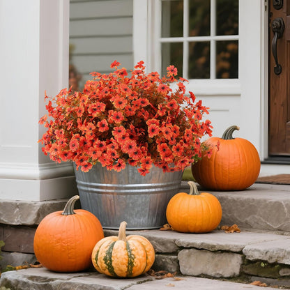 🏆Flash Sale⚡Artificial Outdoor Fall Flowers - UV resistant, Waterproof, Windproof