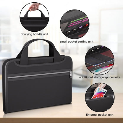 Fireproof Accordion File Organizer with Handle