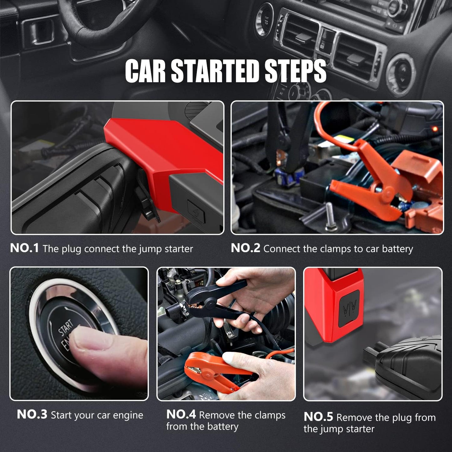 🔥FACTORY DIRECT SALE -50% OFF⏰Peak Jump Starter with Force Start Function