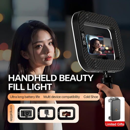 🔥 49% Off🔥Rechargeable Selfie Portable Ring Light – Adjustable Bicolor Fill Light