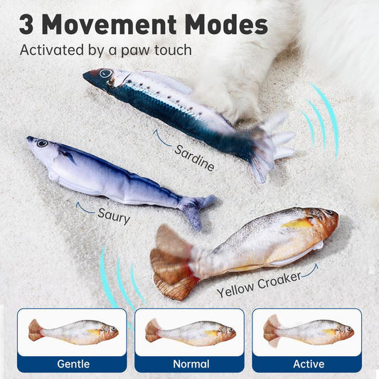 Realistic Flopping Fish Cat Toys