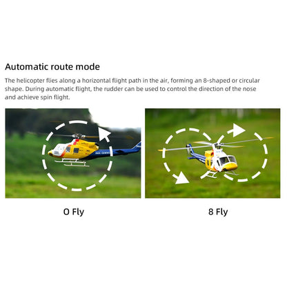 FLYWING BELL-412 V4 470-Class RC Military Helicopter – 2.4G 6CH