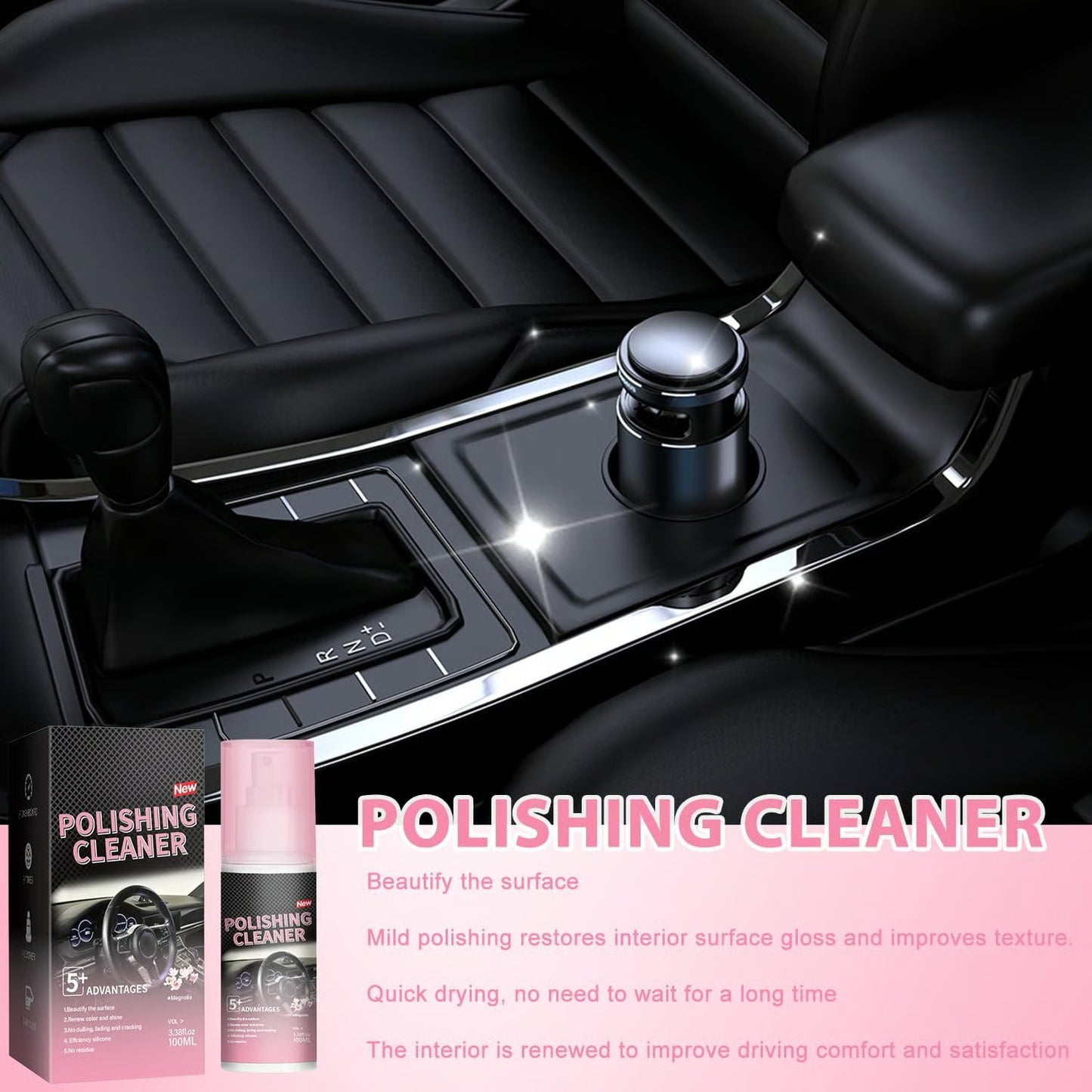 🎁🔥-Car Interior Detailer, One Step Detailer Spray