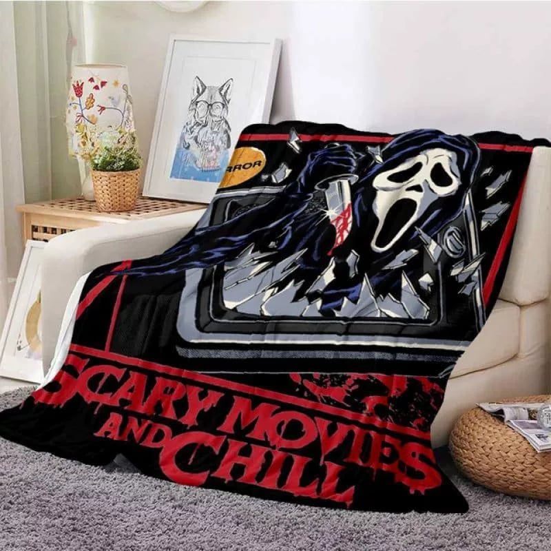 Horror Blanket Movie Ghost Throw Blanket for All Season