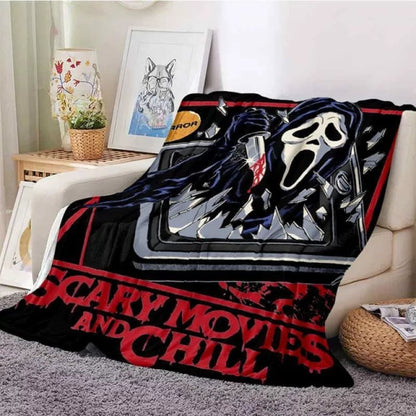 Horror Blanket Movie Ghost Throw Blanket for All Season
