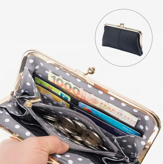 💥Premium Genuine Leather Long Wallet – ✨Timeless Elegance, Unbeatable Price💕