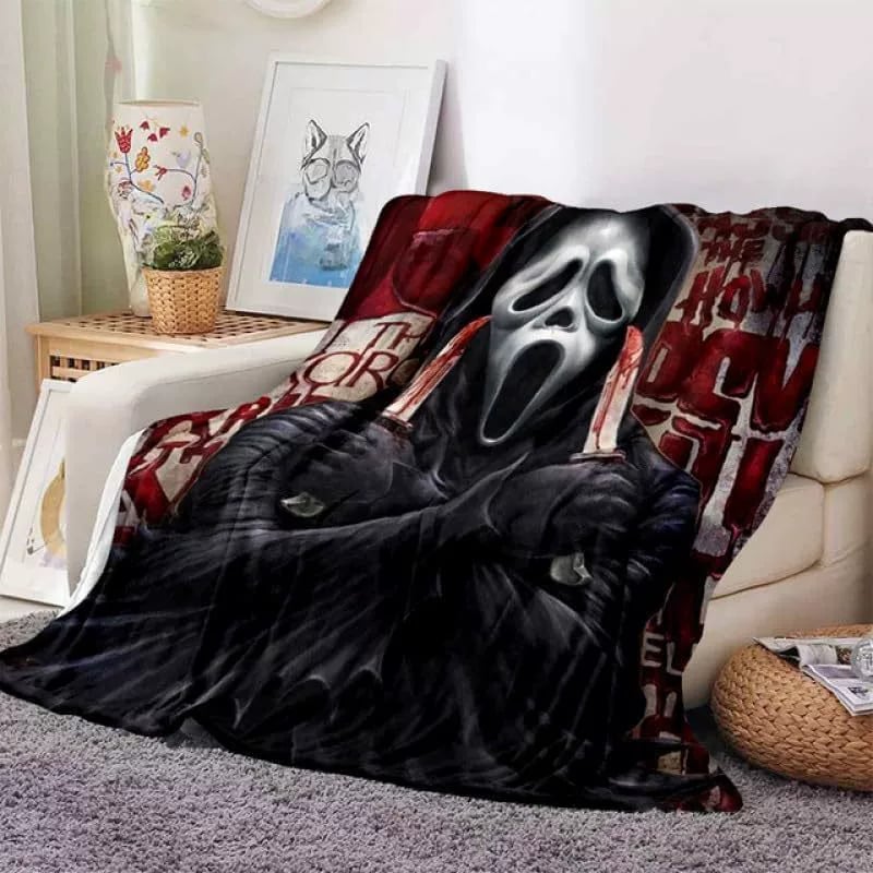 Horror Blanket Movie Ghost Throw Blanket for All Season