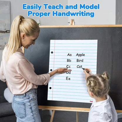 🔥Giant Magnetic Dry Erase Notebook Paper – Reusable Writing Board for Kids & Classrooms
