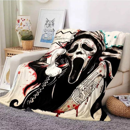 Horror Blanket Movie Ghost Throw Blanket for All Season