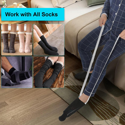 🔥Buy More Save More🔥-Sock Aids for Putting Socks On and Off, No Bending Sock Aid