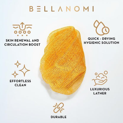 48% OFF 🔥✨ Exfoliating Net Sponge(with Lemon Turmeric & Kojic Acid Brighetning Soap )