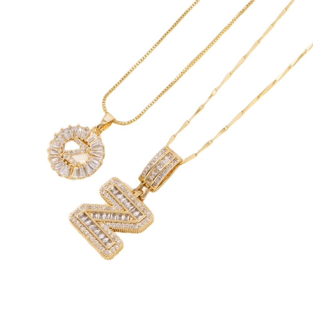 49% OFF 🔥Initial Letter Pendant Necklaces - 2 Pack