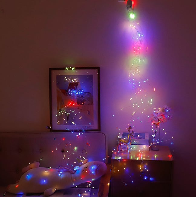 🎅🔥8 Modes 100-300 Christmas LED Firefly Twinkle String Lights