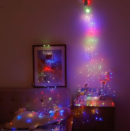 🎅🔥8 Modes 100-300 Christmas LED Firefly Twinkle String Lights