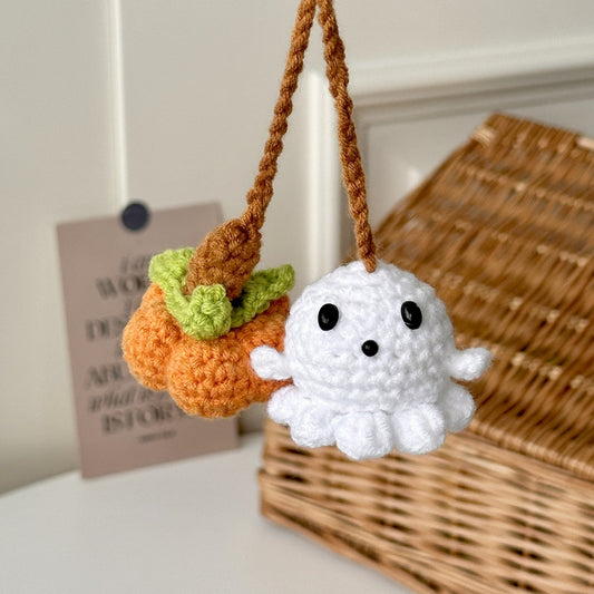 🎃Halloween sale🎃-Handmade Halloween Hanging Ornament, Funny Little Ghost Ornament