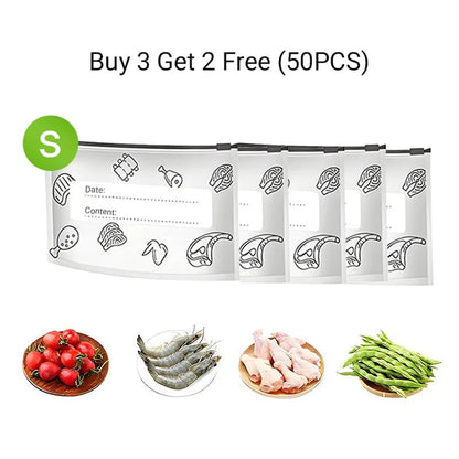 🍗Buy 2 Get 1 Free 🥦Reusable Aluminum Foil Sealable Storage Bags