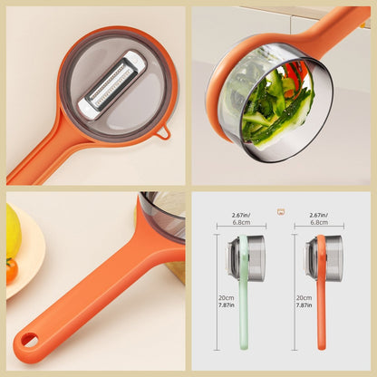 🥔🍎Multi-functional Stainless Steel Blade Peeling Knife with Storage Box