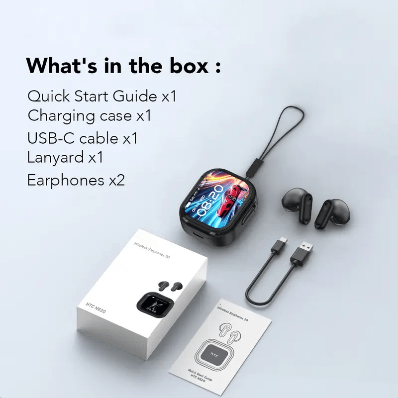True Wireless Ear Buds with LCD Screen
