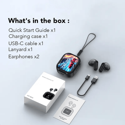 True Wireless Ear Buds with LCD Screen