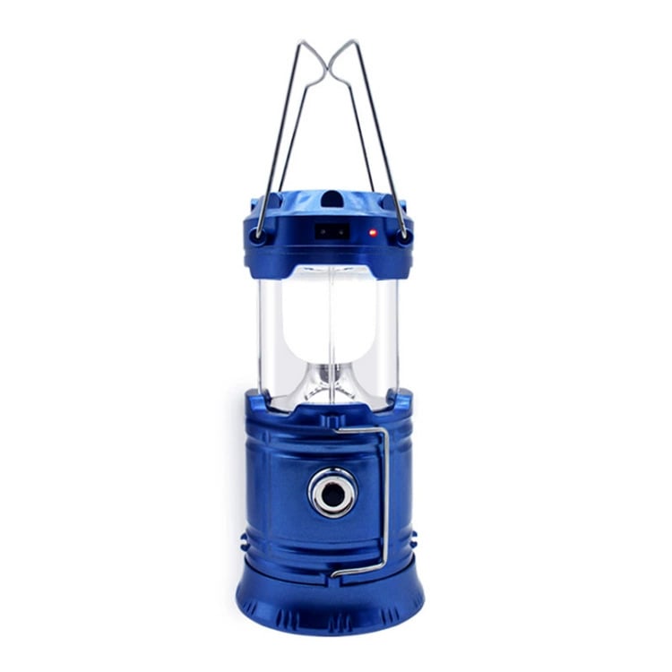 Collapsible Portable LED Camping Lantern Lightweight Waterproof Solar USB Rechargeable Flashlight