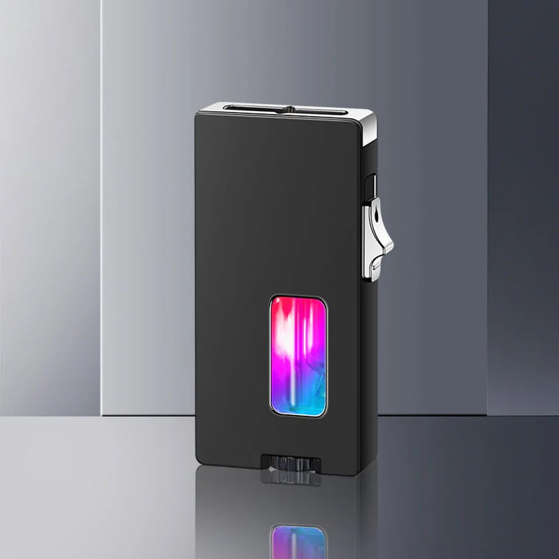 7-Hole Flame Butane Windproof Lighter, with Safety Lock (Butane not Included)