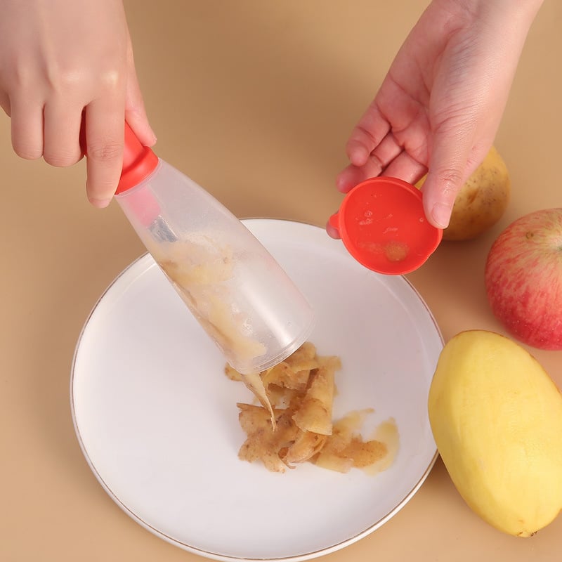 🥔🍎Multi-functional Stainless Steel Blade Peeling Knife with Storage Box